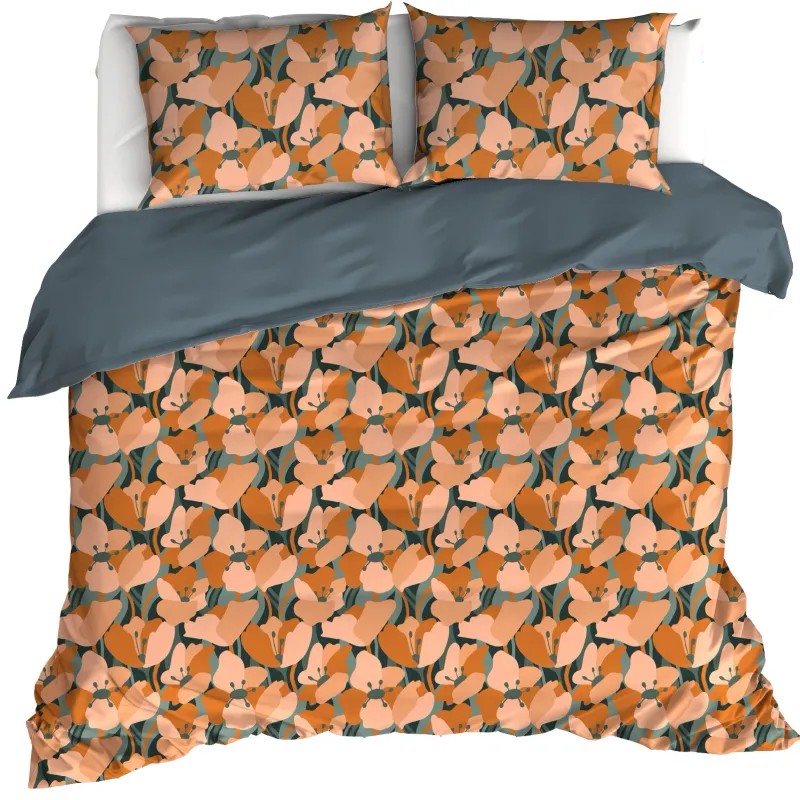 Dekbedovertrek Aria, June Bug - 200 x 200/220 - Katoen Percal