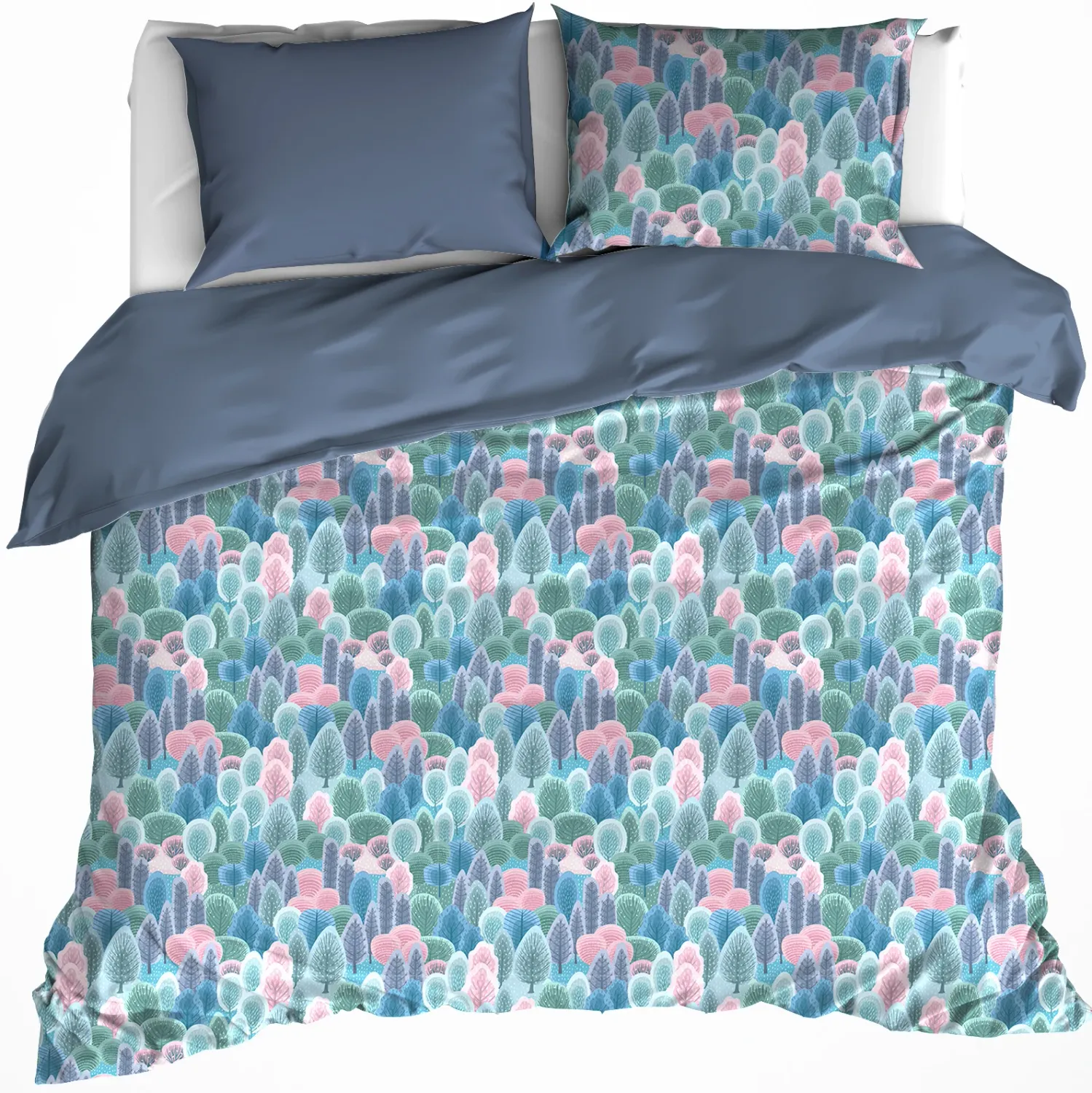 Dekbedovertrek Bavaria 2 Country Blue - Tweepersoons - 200 x 200/220 cm - Katoen Flanel