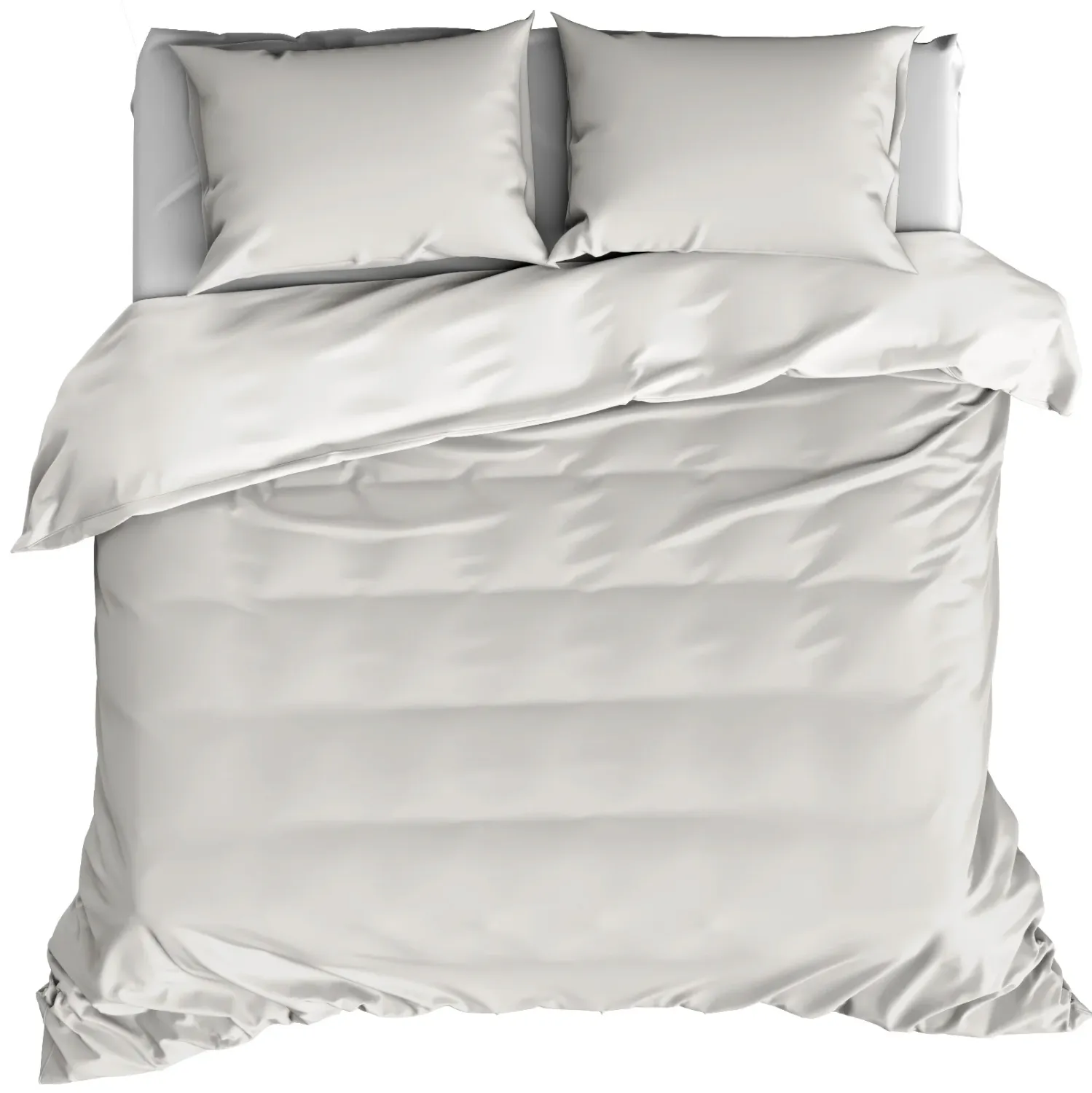 Dekbedovertrek Katoen Satijn Olivia - Tweepersoons - 200 x 200/220 cm - Beige