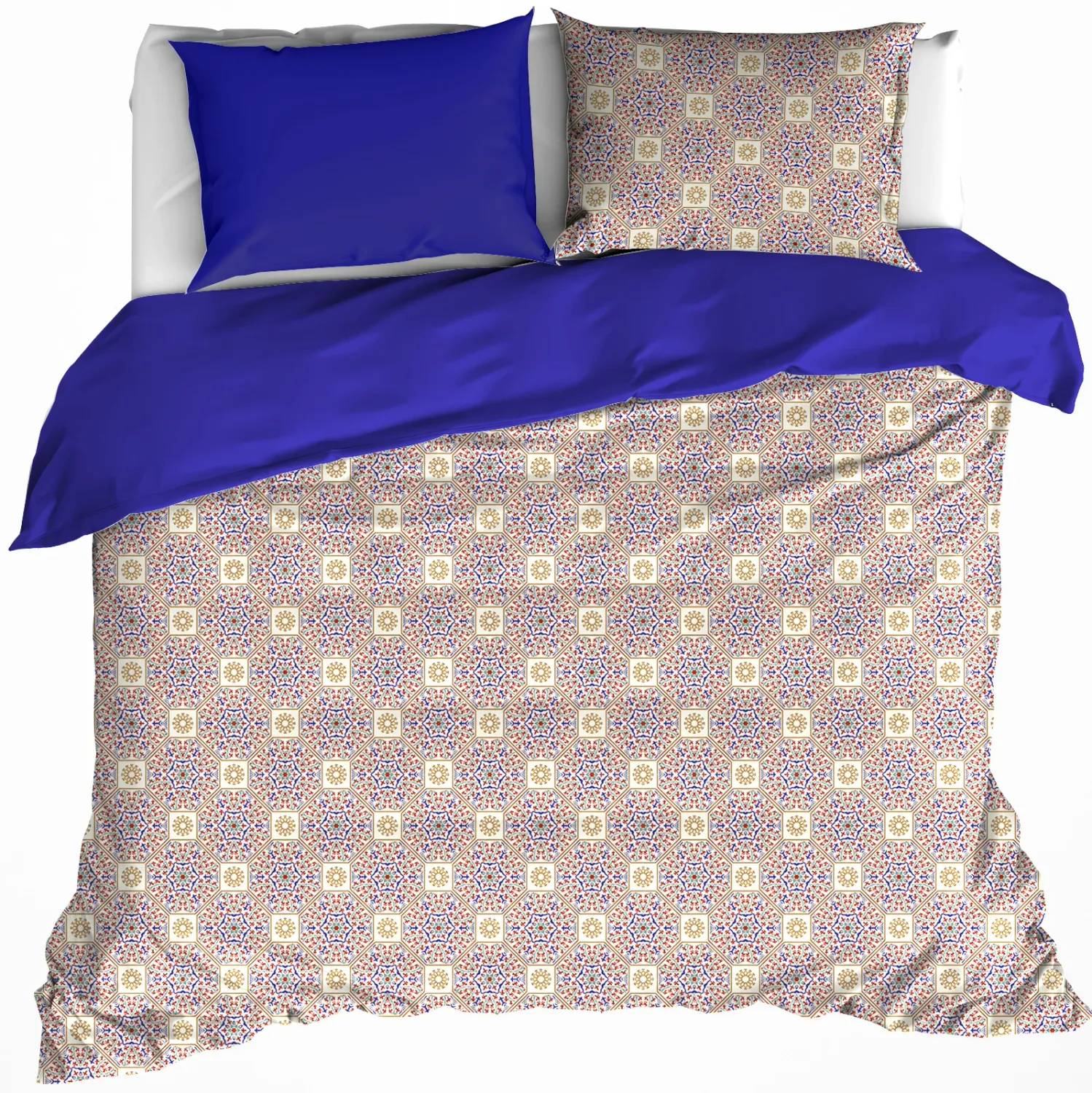 DWL Dekbedovertrek aziz sodalite blue 200x200/220 60x70(2st)