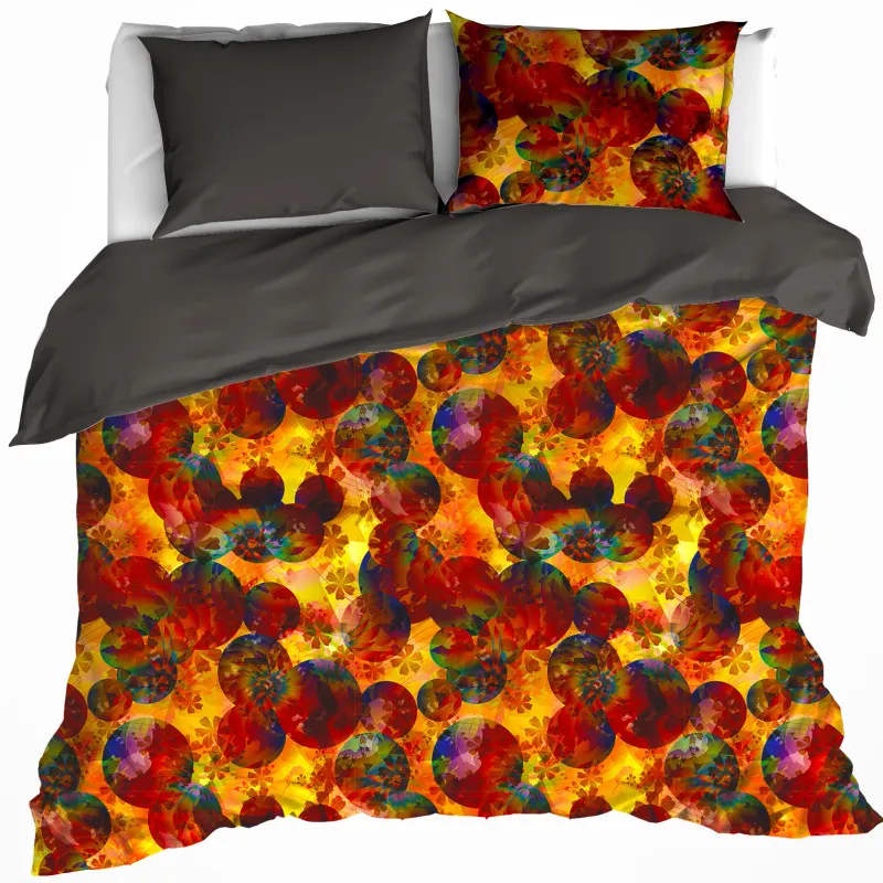 DWL Dekbedovertrek aurora summer fig 200x200/220 60x70(2st)