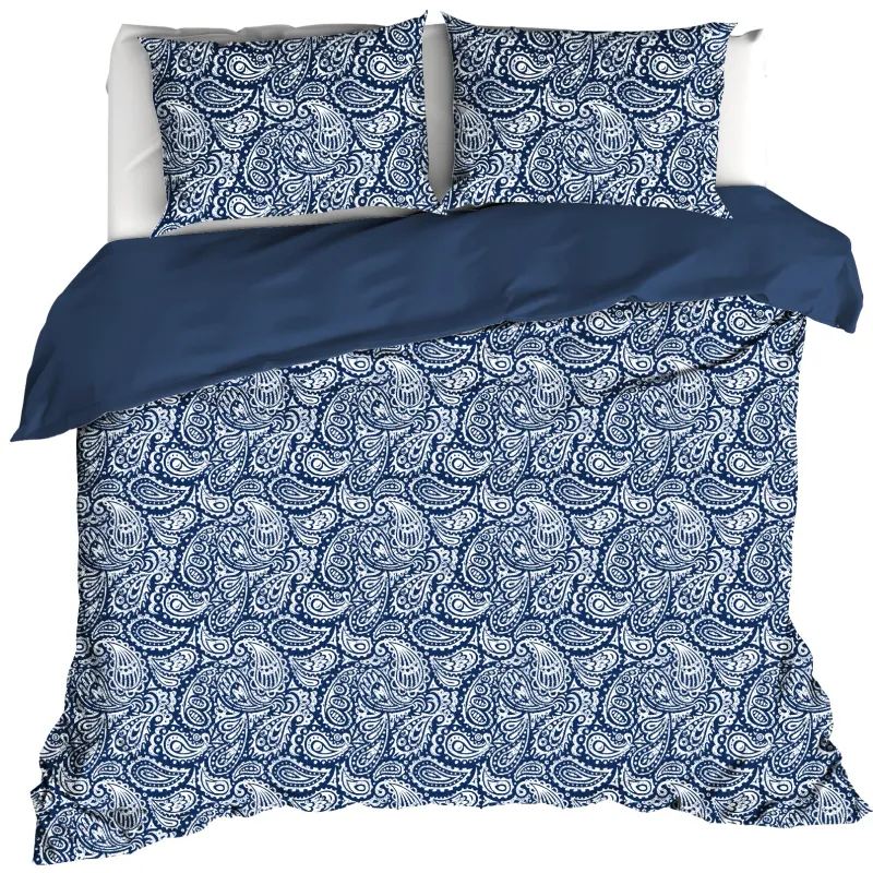 Dekbedovertrek Igor, Royal Blue - 240 x 220 - Katoen Percal