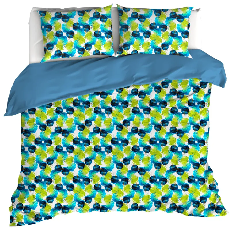 Dekbedovertrek Whimsy, Blue Blizzard - 240 x 220 - Katoen Percal