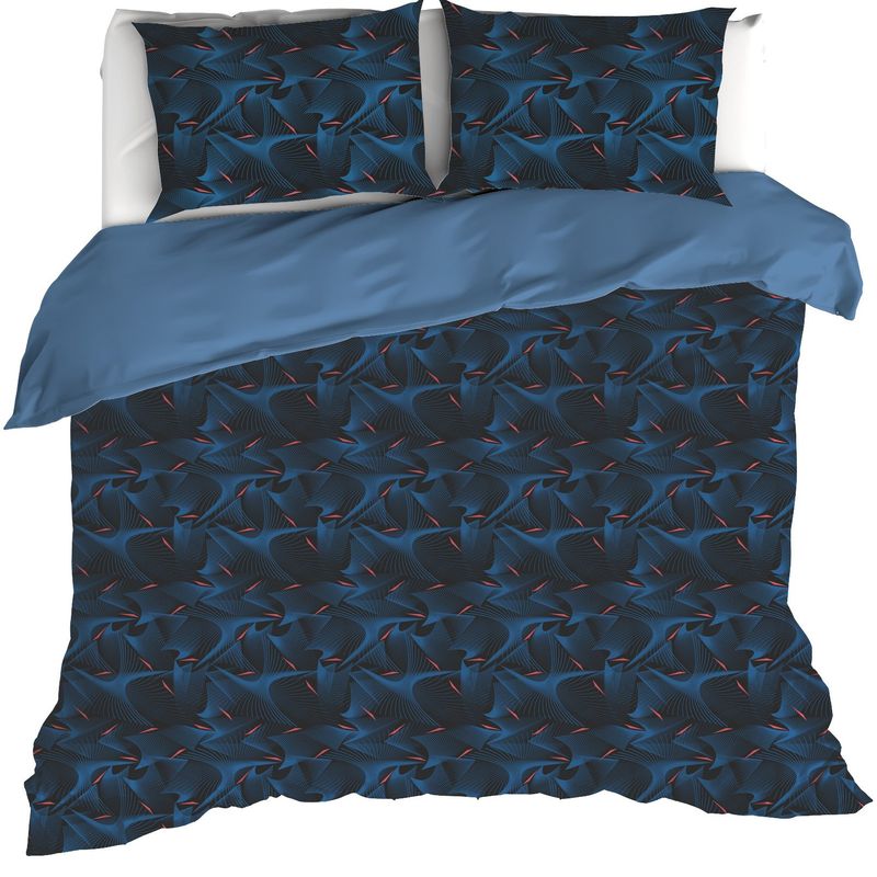 Dekbedovertrek Cobra, Blue Fusion - 240 x 220 - Katoen Percal
