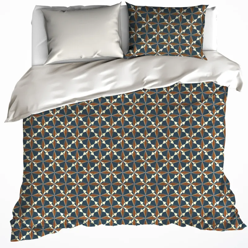 Dekbedovertrek Katoen Flanel Judith - Lits Jumeaux - 240 x 220 cm