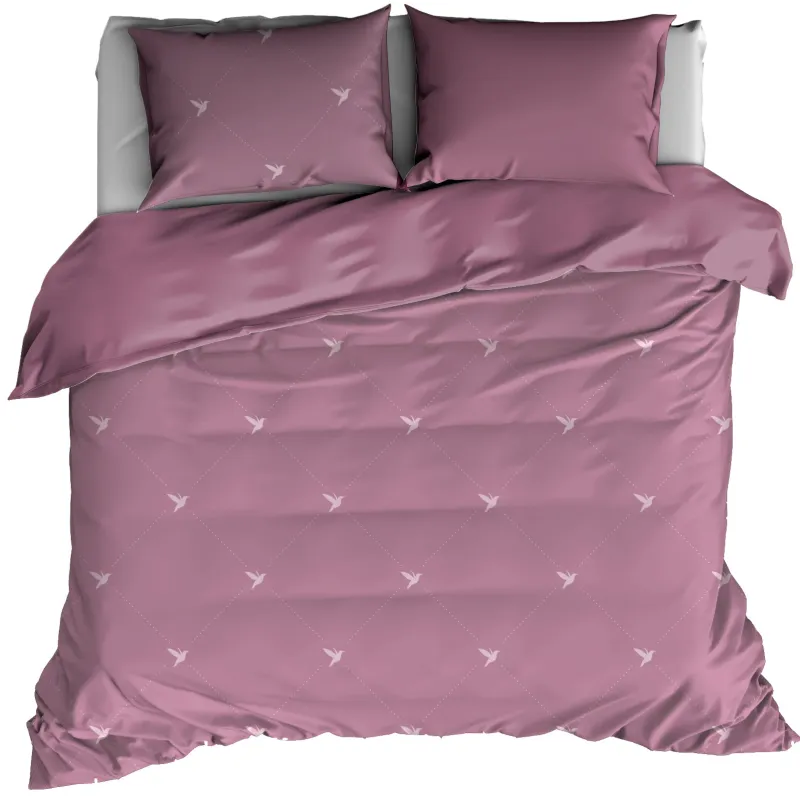 Dekbedovertrek Piper 100% katoen Flanel Lilac 240x220 + 60x70 (2st)