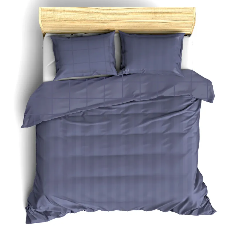 Dekbedovertrek Katoen Satijn Zygo - Hotelmaat - 260 x 240 cm - Paars