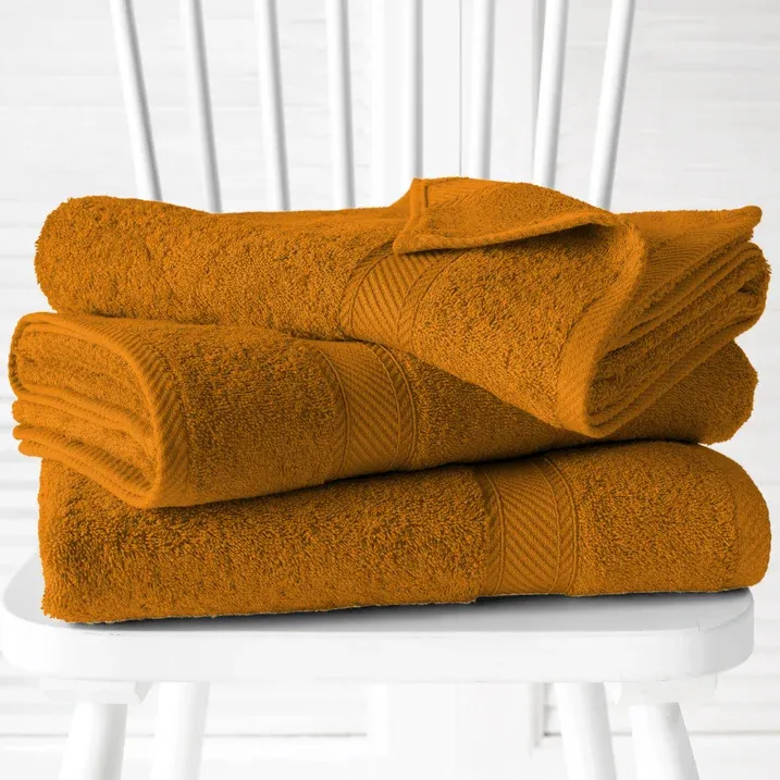 Douchelakens Helene Copper - 70 x 140 cm - 3 stuks - Katoen