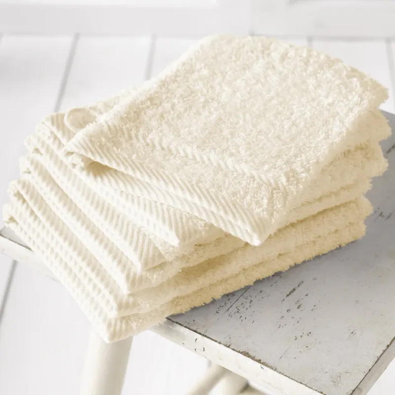 Washandjes Helene Cream - 15 x 21 cm - 6 stuks - Katoen