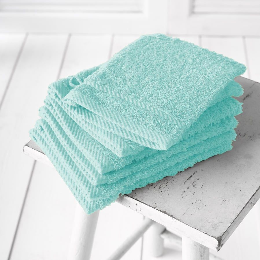 Washandjes Helene Plume 15 x 21 cm - 6 stuks - Katoen