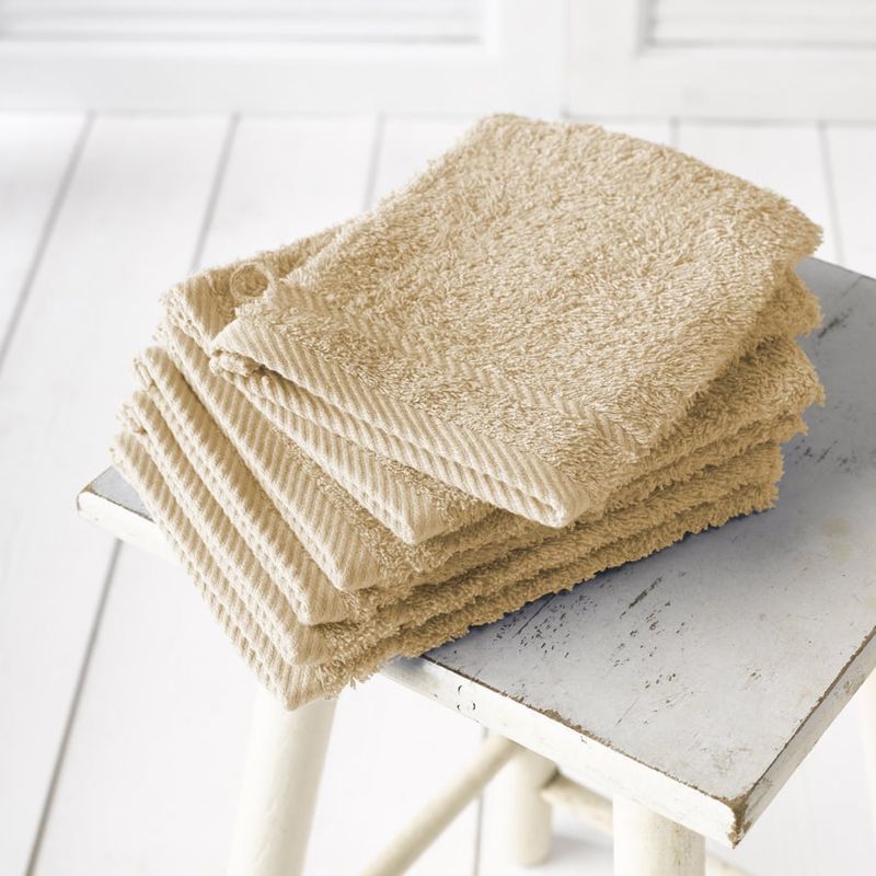 Washandjes Helene Sand 15 x 21 cm - 6 stuks - Katoen