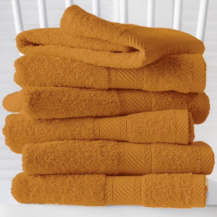 Handdoeken Helene Copper - 50 x 100 cm - 6 stuks - Katoen