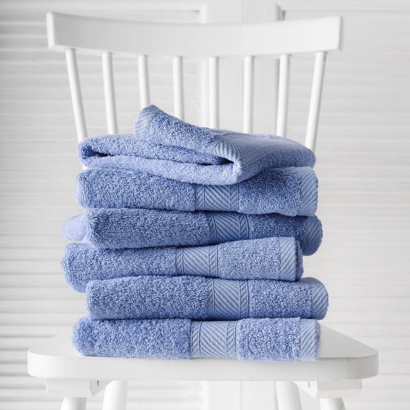 Handdoeken Helene Sky Blue 50 x 100 cm - 6 stuks - Katoen