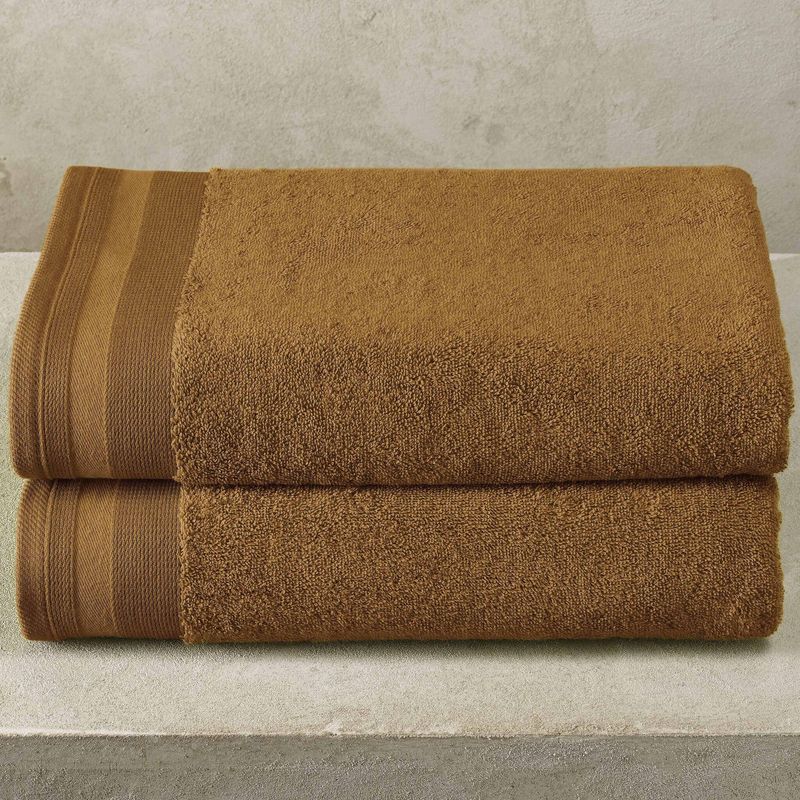 Badlaken Contessa, Caramel- 70 x 140 cm - 2 stuks - Katoen
