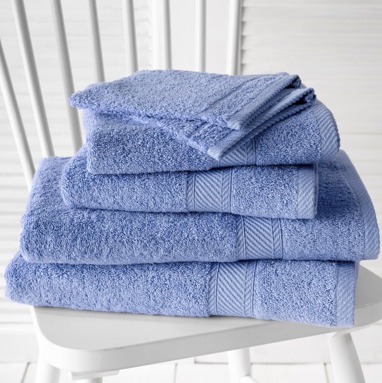 Promopack Helene, skyblue- 2 washandjes + 2 handdoeken + 2 douchelakens