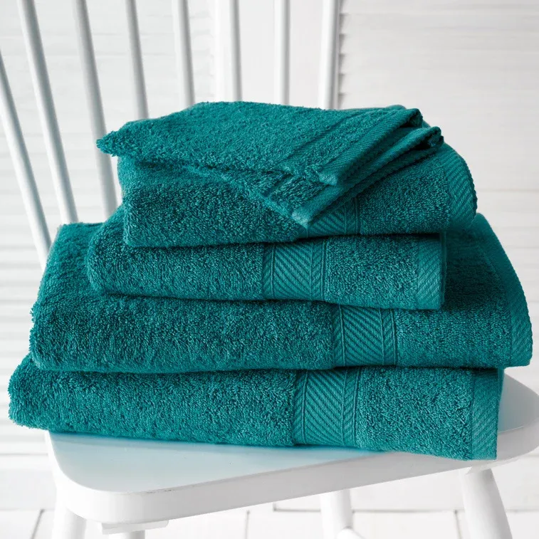 Promopack Helene, lake green- 2 washandjes + 2 handdoeken + 2 douchelakens