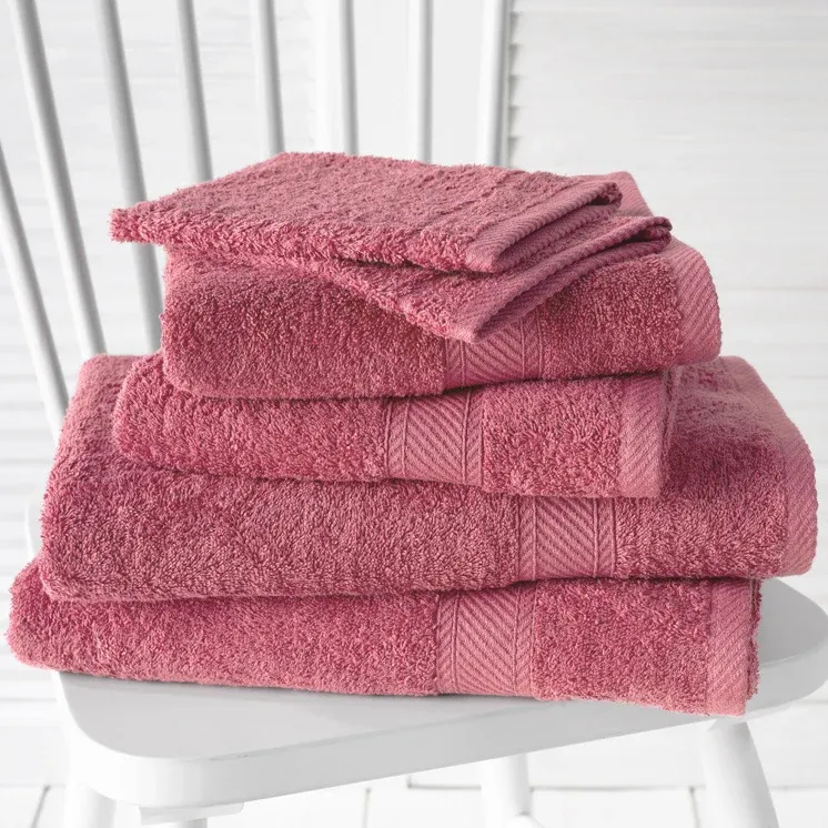 Promopack Helene, carmine - 2 washandjes + 2 handdoeken + 2 douchelakens