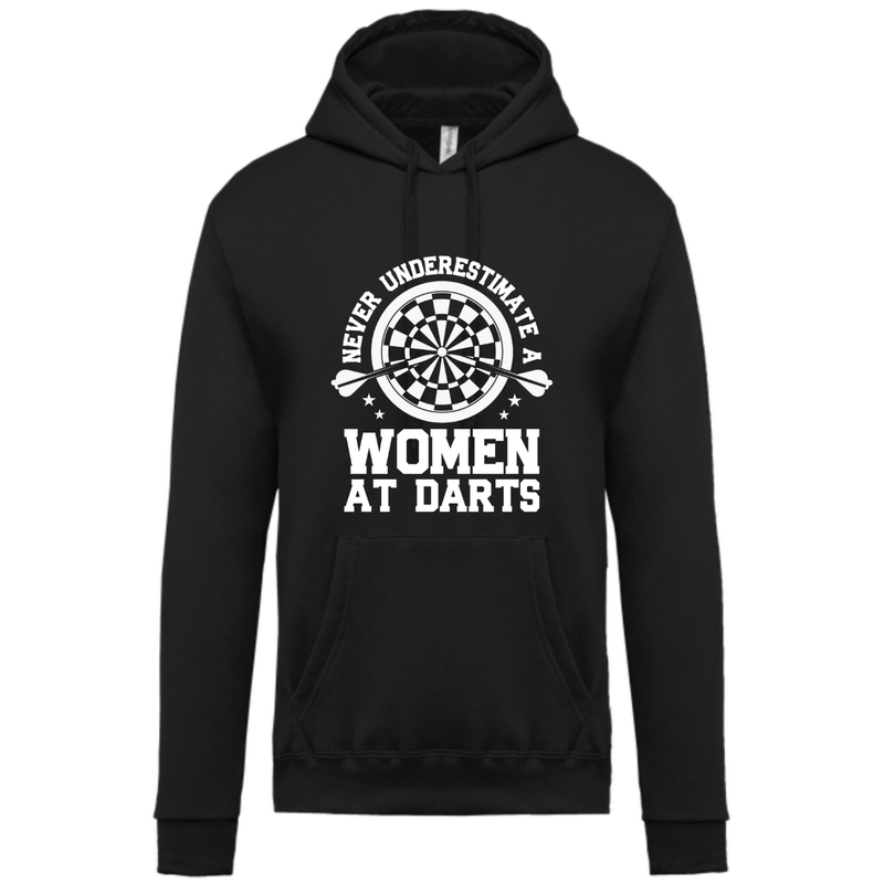 NEVER UNDERESTIMATE A WOMEN AT DARTS