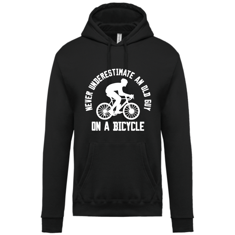 NEVER UNDERESTIMATE AN OLD GUY ON A BICYCLE