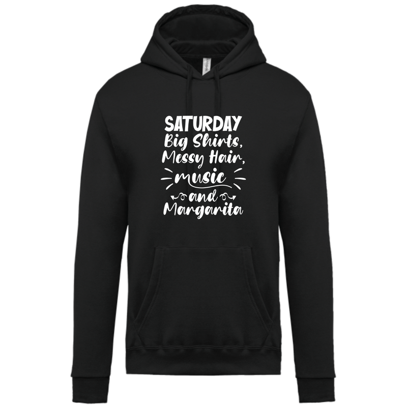 SATURDAY BIG SHIRT,MESSY HAIR,MUSIC AND MARGARITA