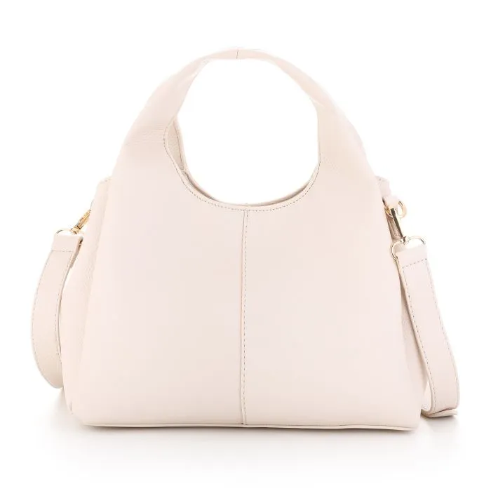 Chique handtas met schouderband BEIGE