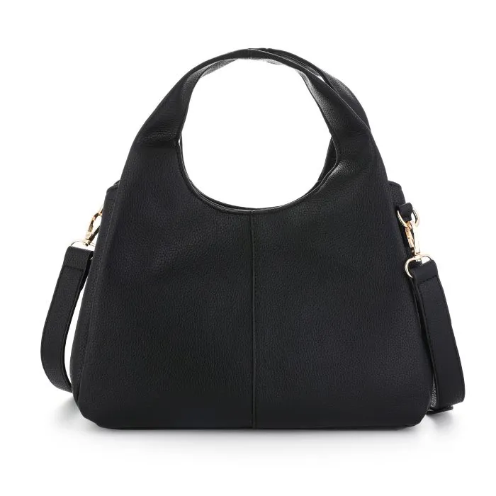 Chique handtas met schouderband BLACK