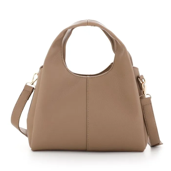 Chique handtas met schouderband KHAKI