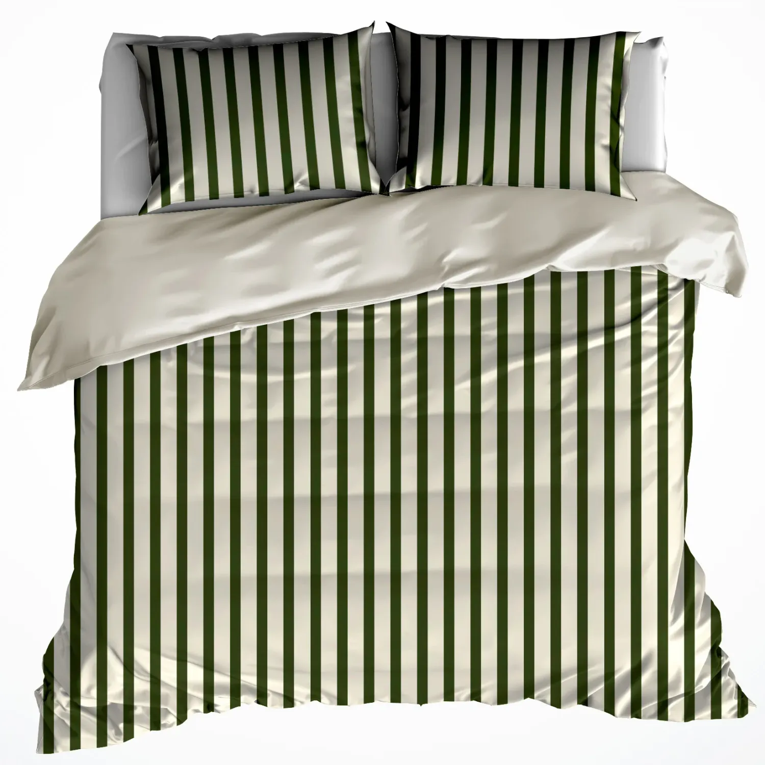 Dekbedovertrek Matcha Winter Moss - 200 x 200 + 2 st. 60 x 70 cm - Katoen Flanel