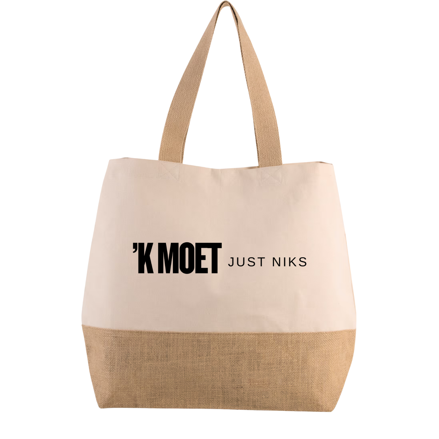 STRANDTAS/SHOPPER 'K MOET JUST NIKS