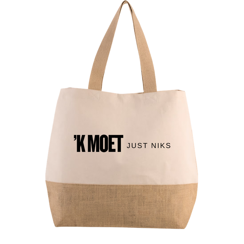 STRANDTAS/SHOPPER 'K MOET JUST NIKS