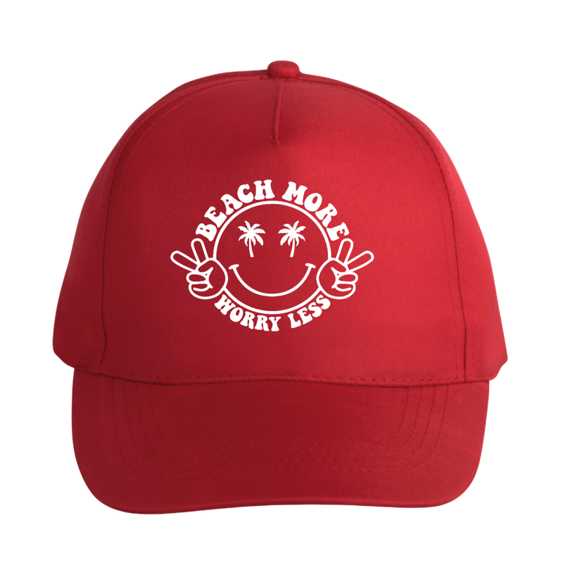 BEACH MORE, WORRY LESS (verschillende kleuren)
