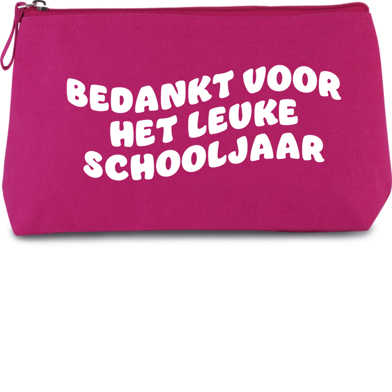 BEDANKT VOOR HET LEUKE SCHOOLJAAR (verschilende kleuren)