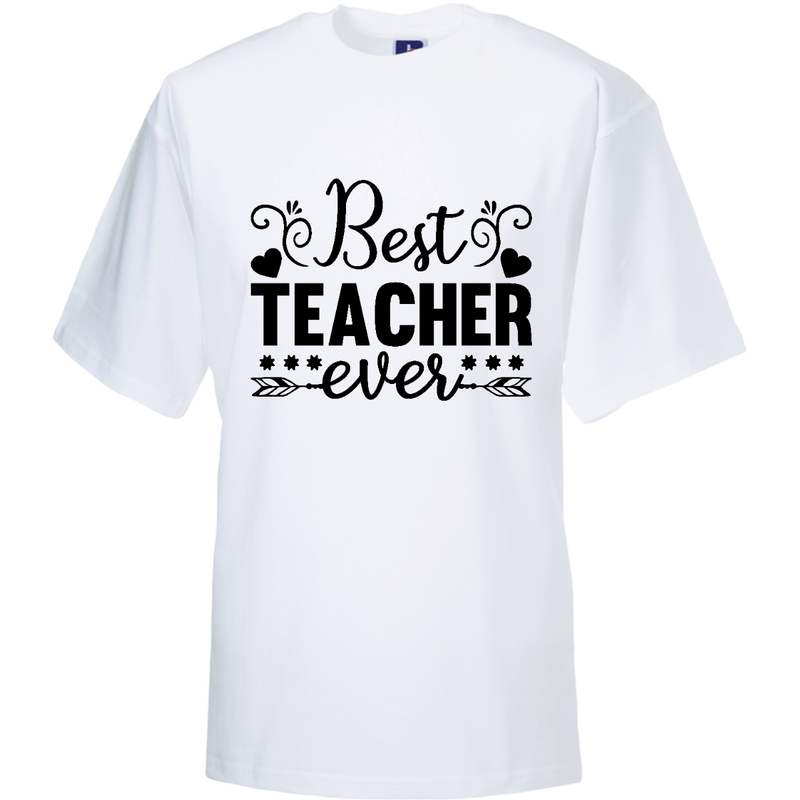 BEST TEACHER EVER  (verschillende kleuren en maten)