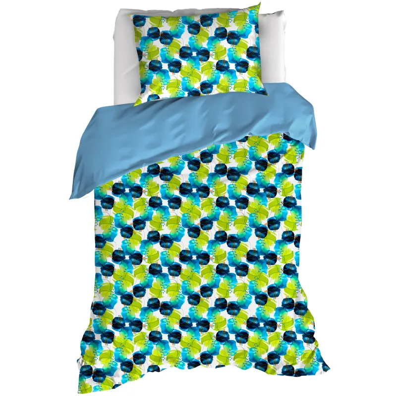 Dekbedovertrek Whimsy, Blue Blizzard - 140 x 200/220 - Katoen Percal