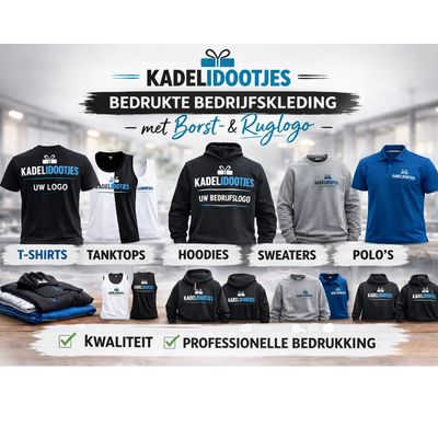 BLANCO KLEDIJ VOOR UPLOADEN LOGO'S OF TEKSTEN