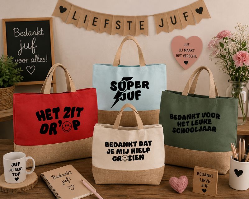 Cadeau Strandtassen voor Juf