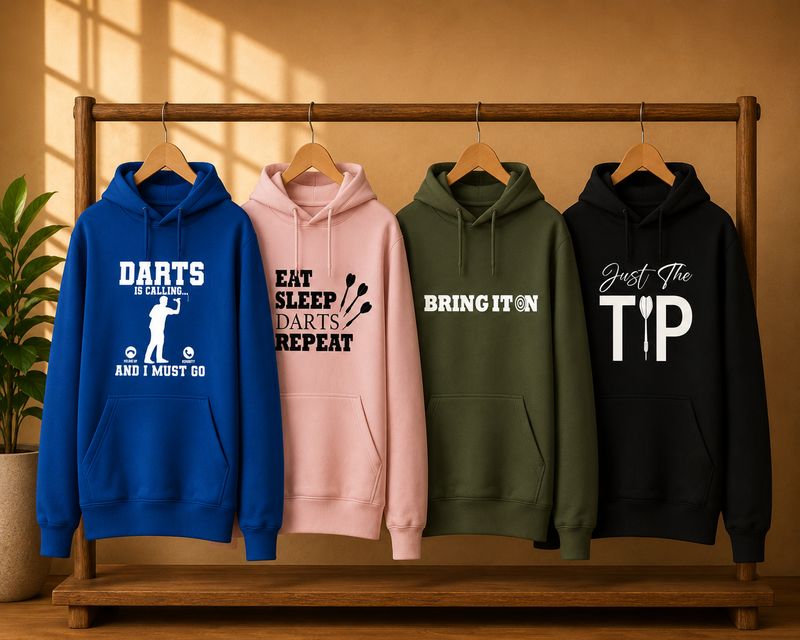 Hoodie met Darts Teksten