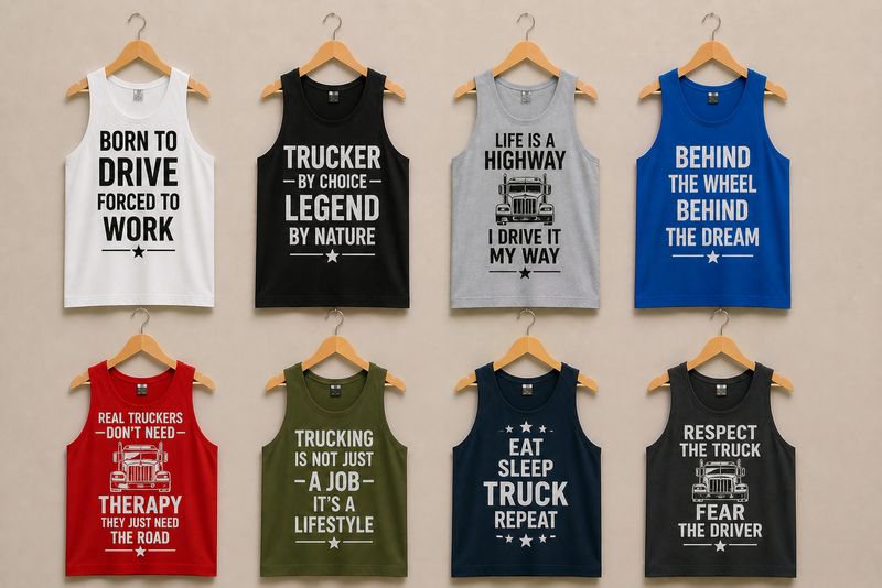 tanktops met truckers teksten
