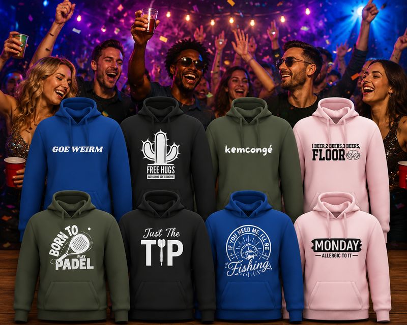 Hoodies met Tekst