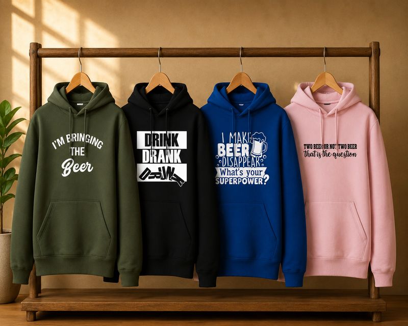 Hoodie met Bier Teksten
