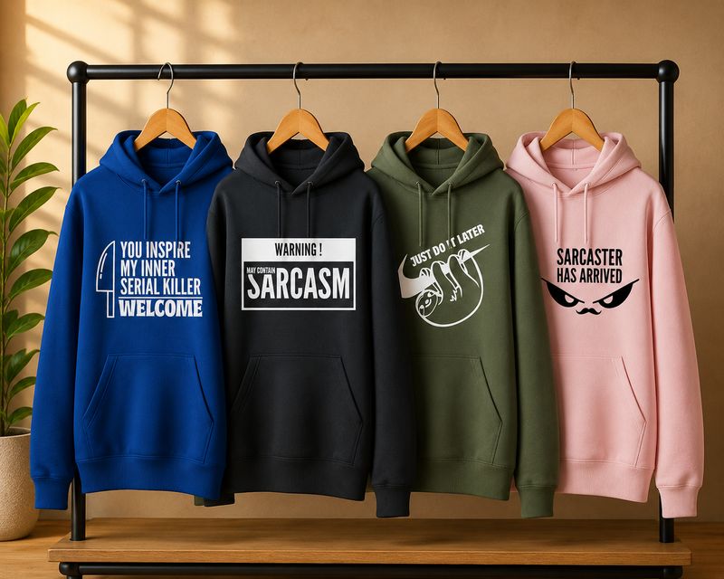 Hoodie met Sarcasme Teksten