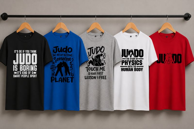 Tshirts met Judo Teksten