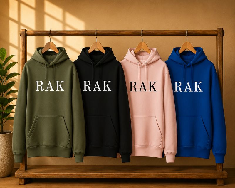 Hoodie met Rak Tekst