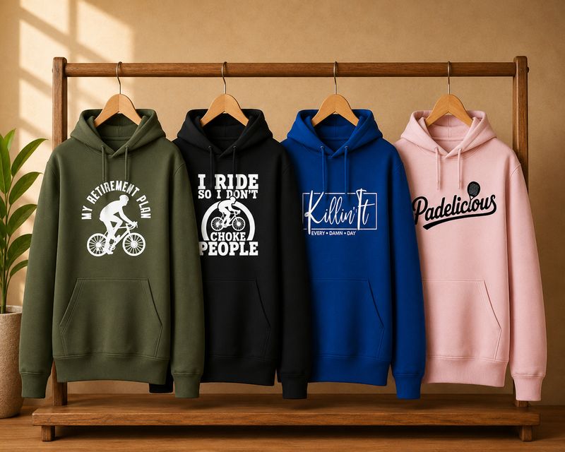 Hoodie met Sport Teksten