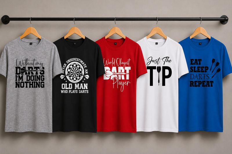 Tshirt met Darts Teksten