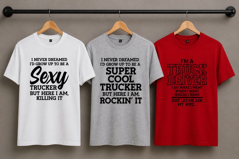 Tshirts met Truckers Teksten