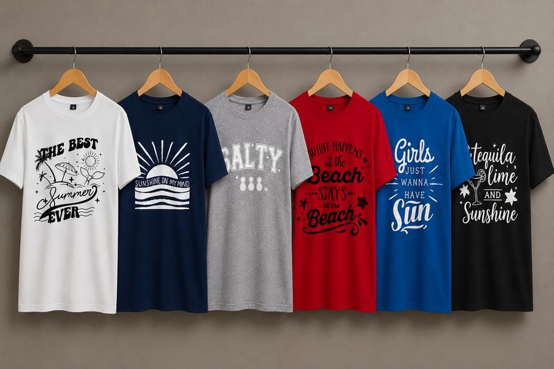 Tshirts met Vakantie/Zomer Teksten