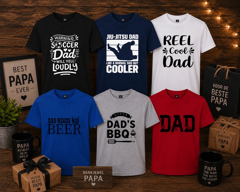 Tshirts met Teksten voor papa