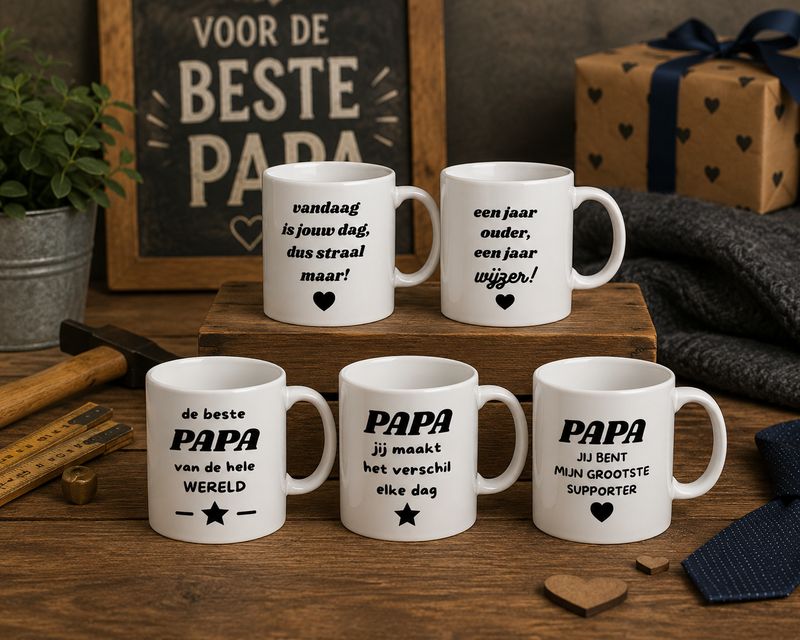 Bedrukte Mokken voor papa