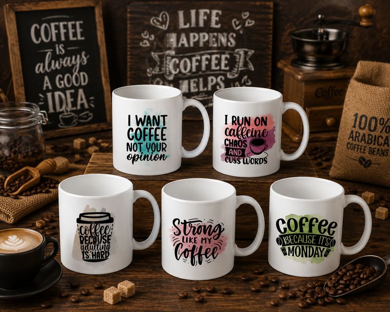 Cadeau Koffie quotes - Bedrukte Mokken